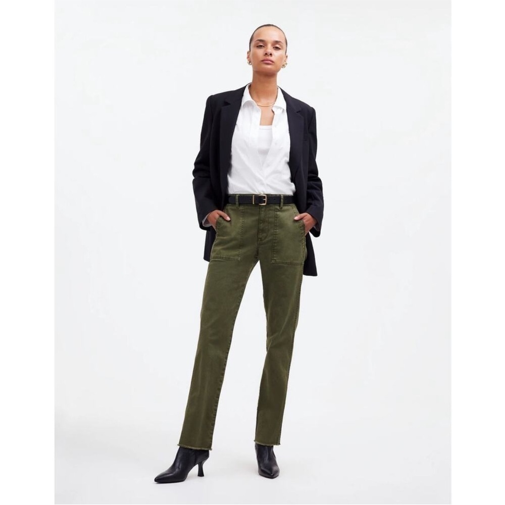 “MADEWELL”  The Slim Straight Utility Pant in Garment Dye Size 26 J17